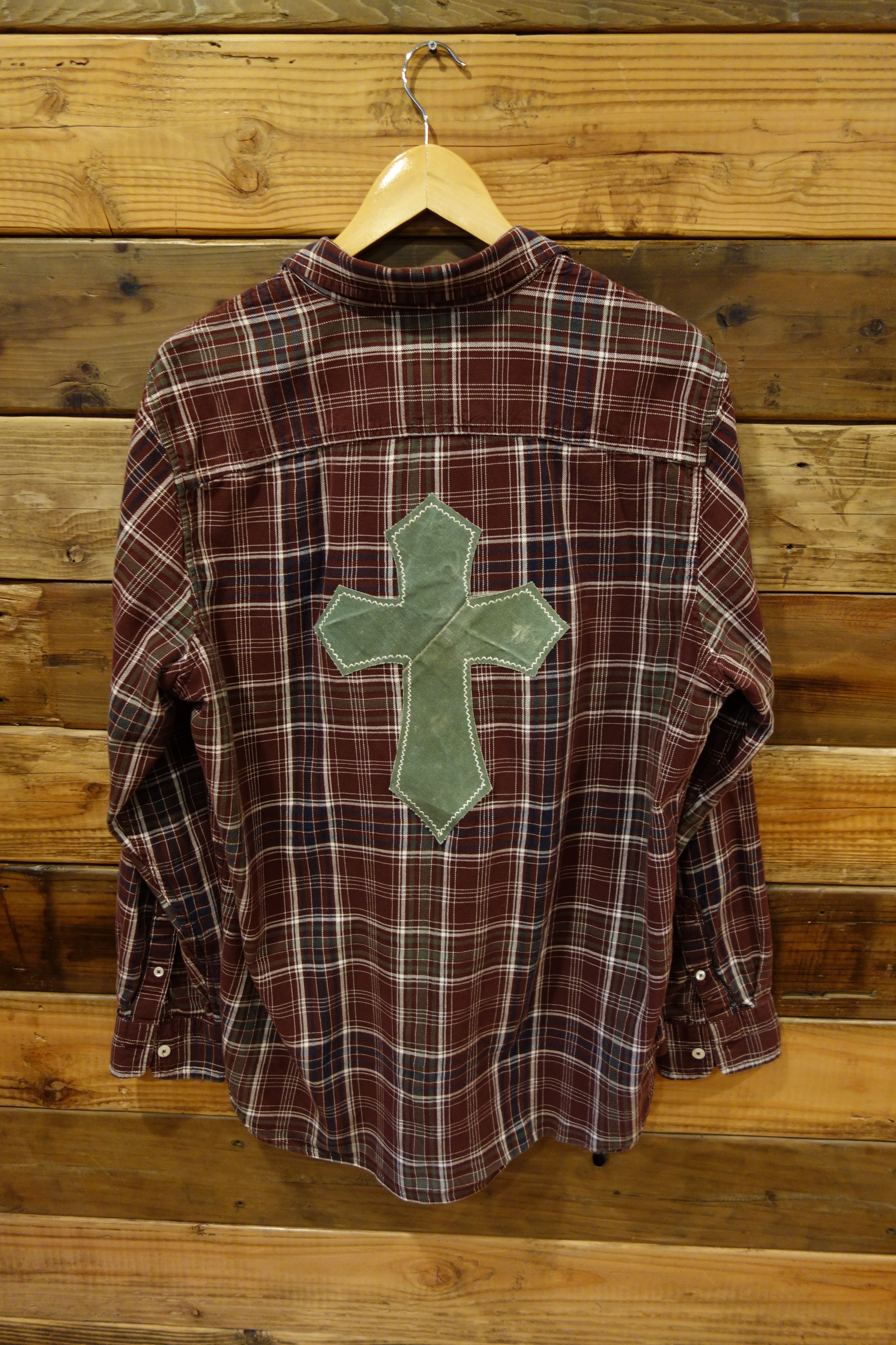 Timberland vintage plaid, one of a kind, military cross