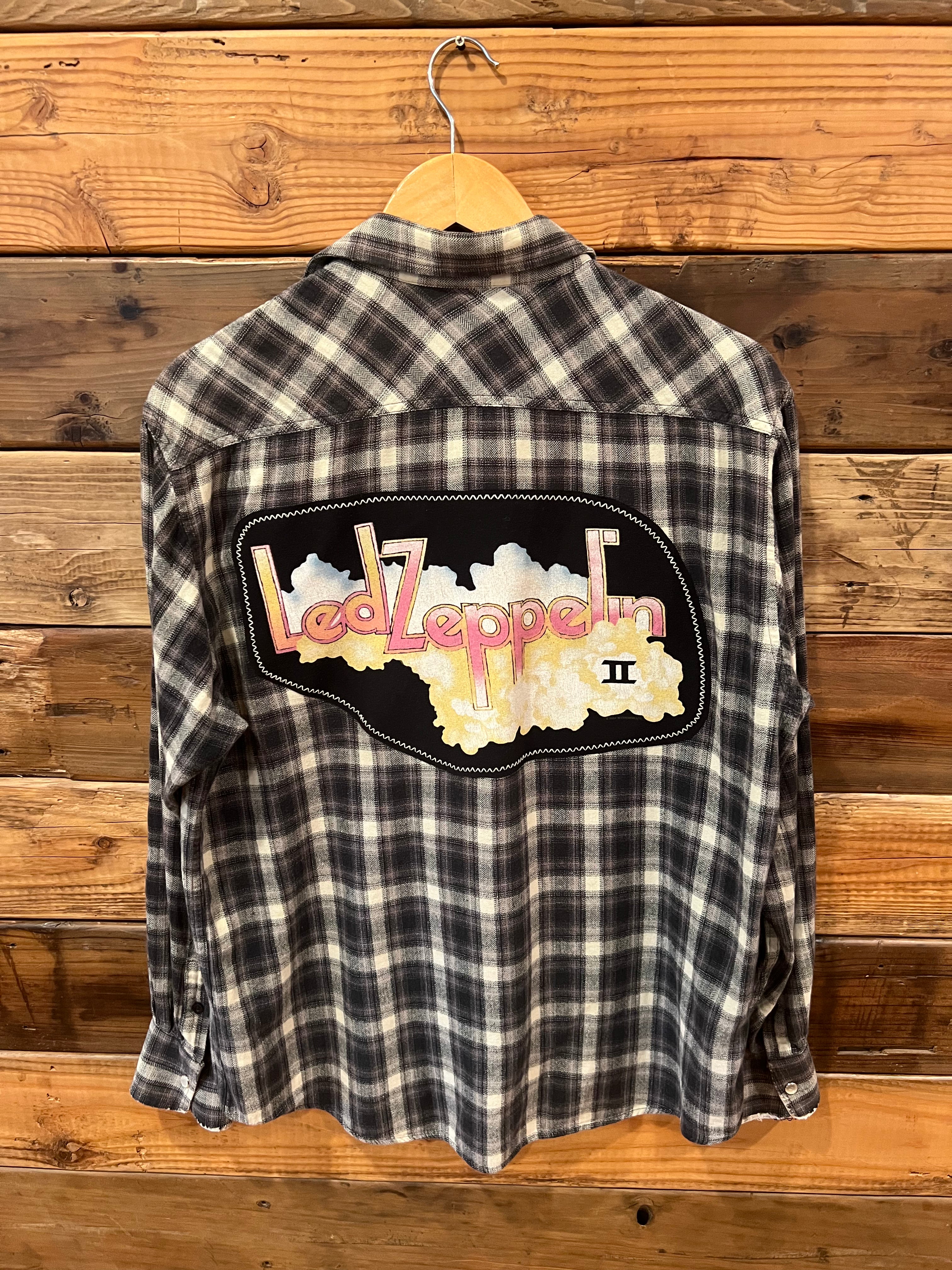 Led Zeppelin one of a kind super soft SQ Wear custom flannel