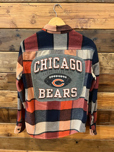 Chicago Bears one of a kind American Eagle Outfitters Heritage Flannel Unisex - Custom MadAndie 