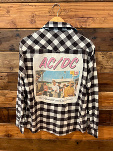 AC/DC one of a kind vintage Jachs Girlfriend custom MadAndie flannel 