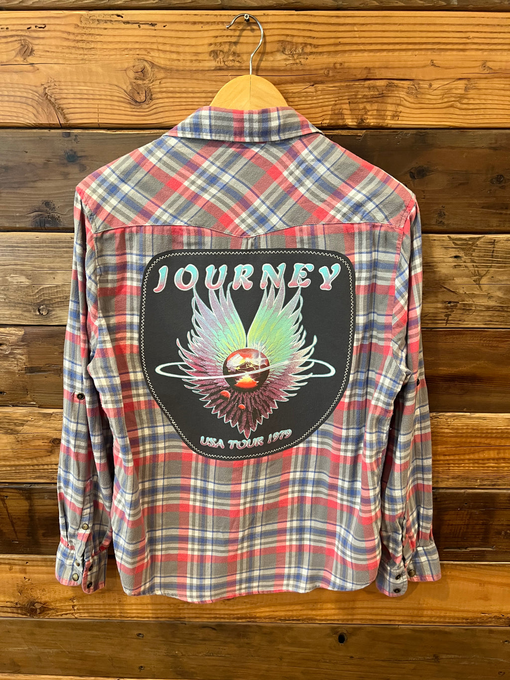 Journey concert tee One-of-a-kind Jachs Girlfriend custom MadAndie flannel