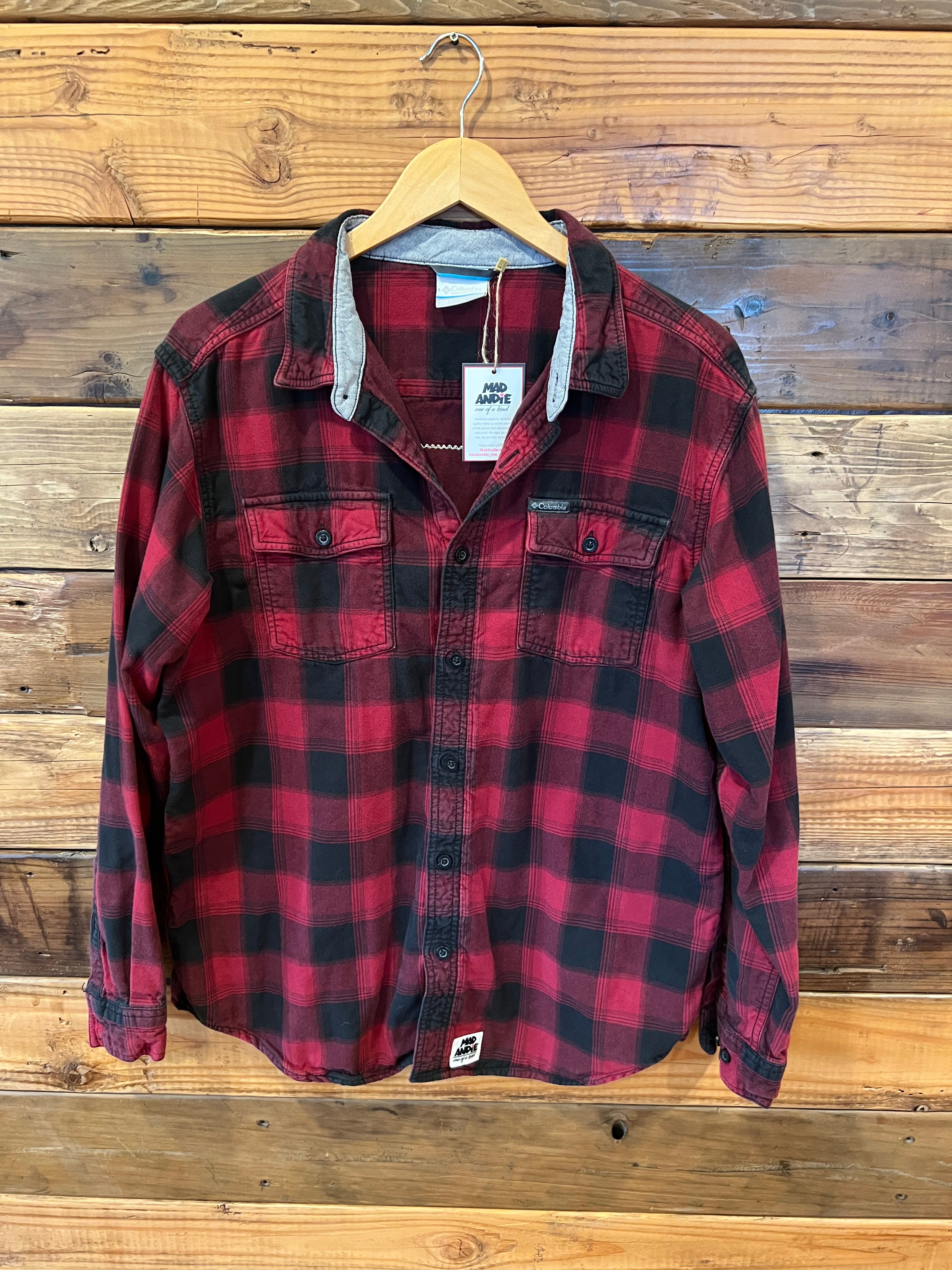 San Francisco 49ers one of a kind custom Columbia lumberjack plaid shirt