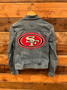 Vintage one-of-a-kind Gap San Francisco 49ers denim jean jacket