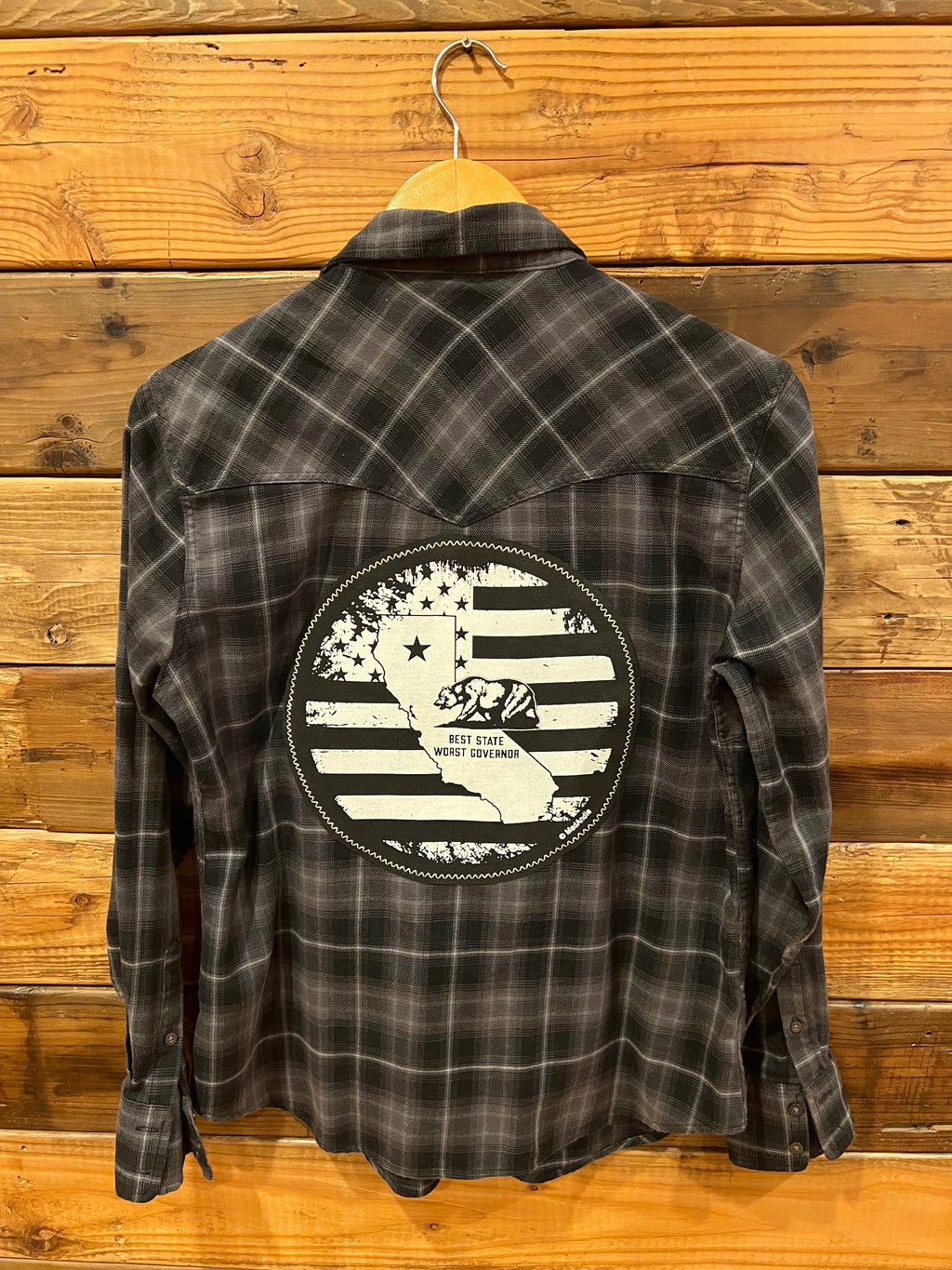 California patriotic American flag custom MadAndie soft flannel