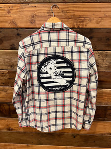 California patriotic flag custom american eagle outfitters one of a kind flannel