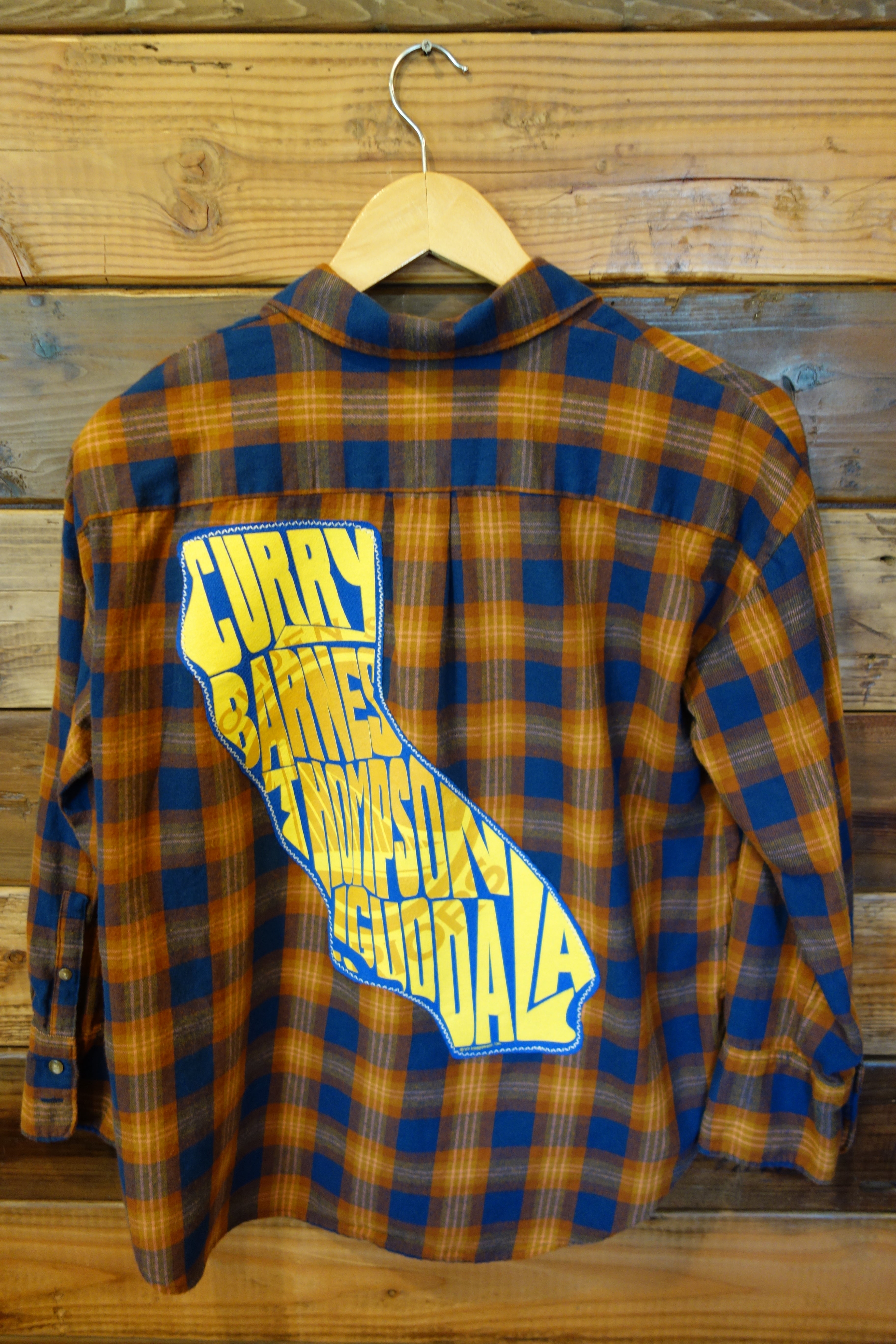 Golden State Warriors one of a kind vintage Madewell flannel 