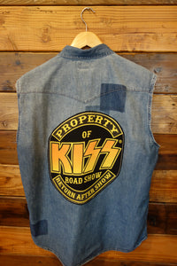 Kiss one of a kind vintage Lucky Brand jean vest 