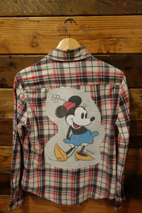 Disney Minnie Mouse one of a kind flannel shirt
