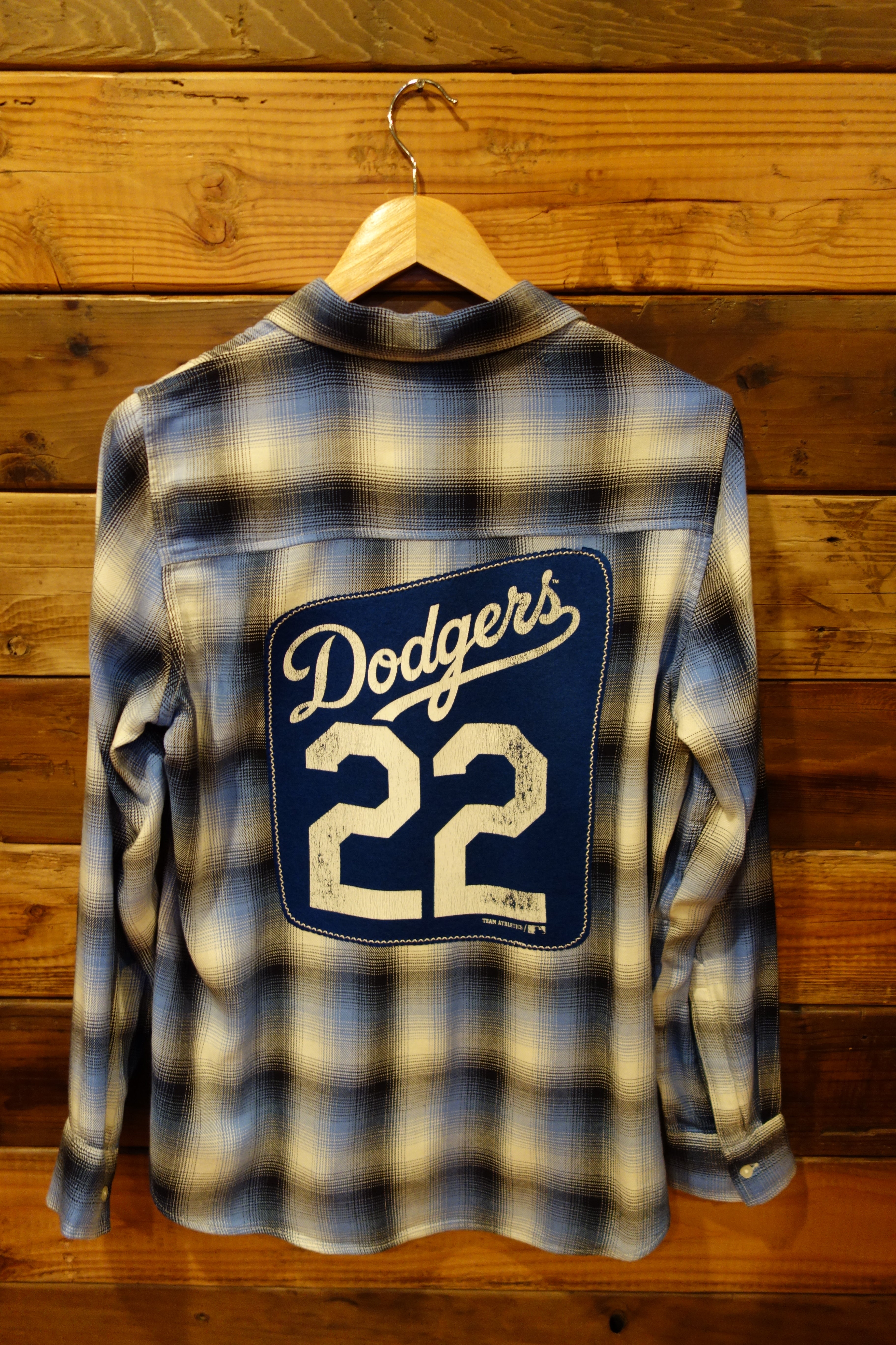 Los Angeles Dodgers one of a kind vintage Gap flannel shirt