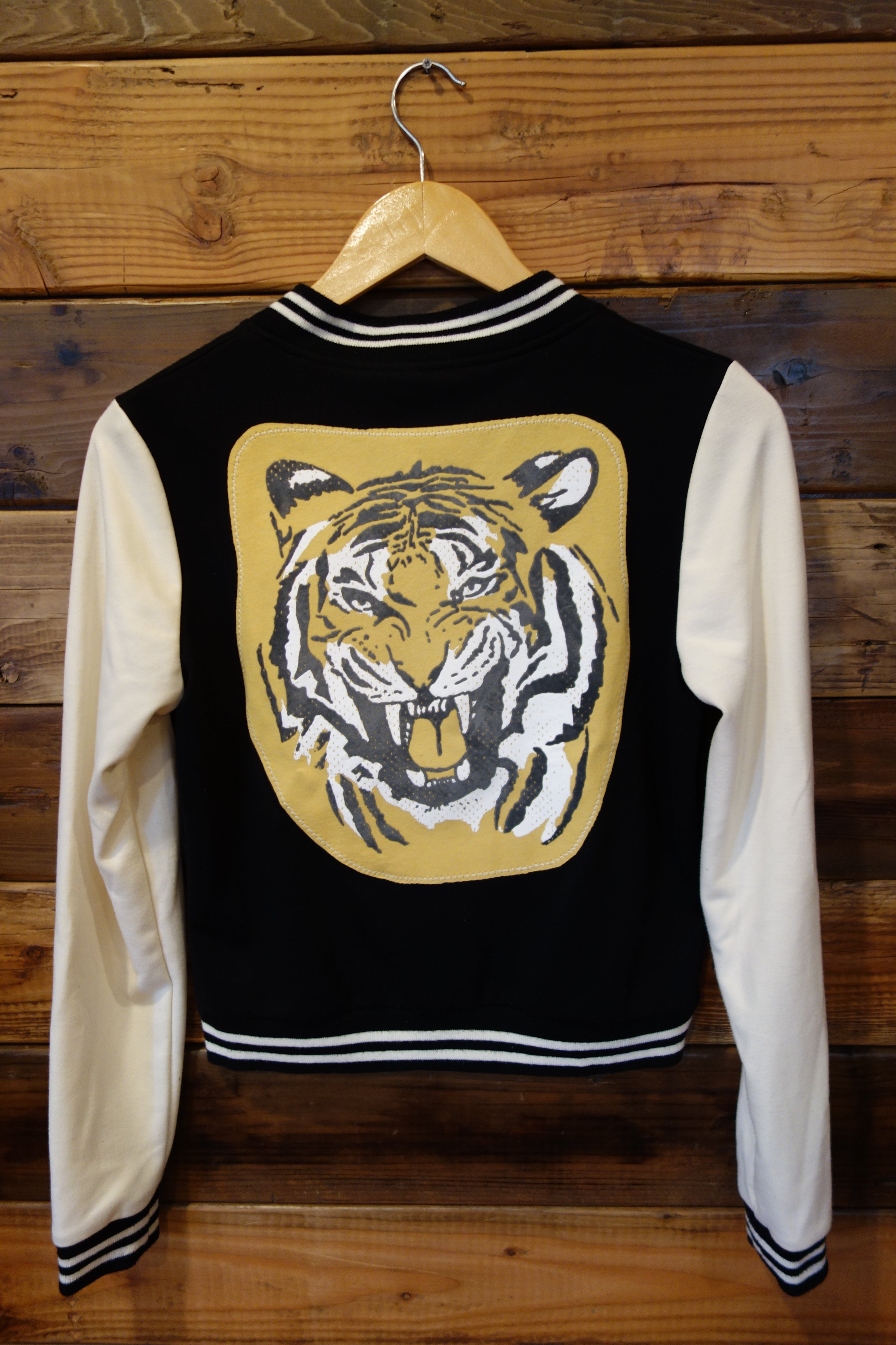 Tiger black and white one of a kind Members Only Jacket 