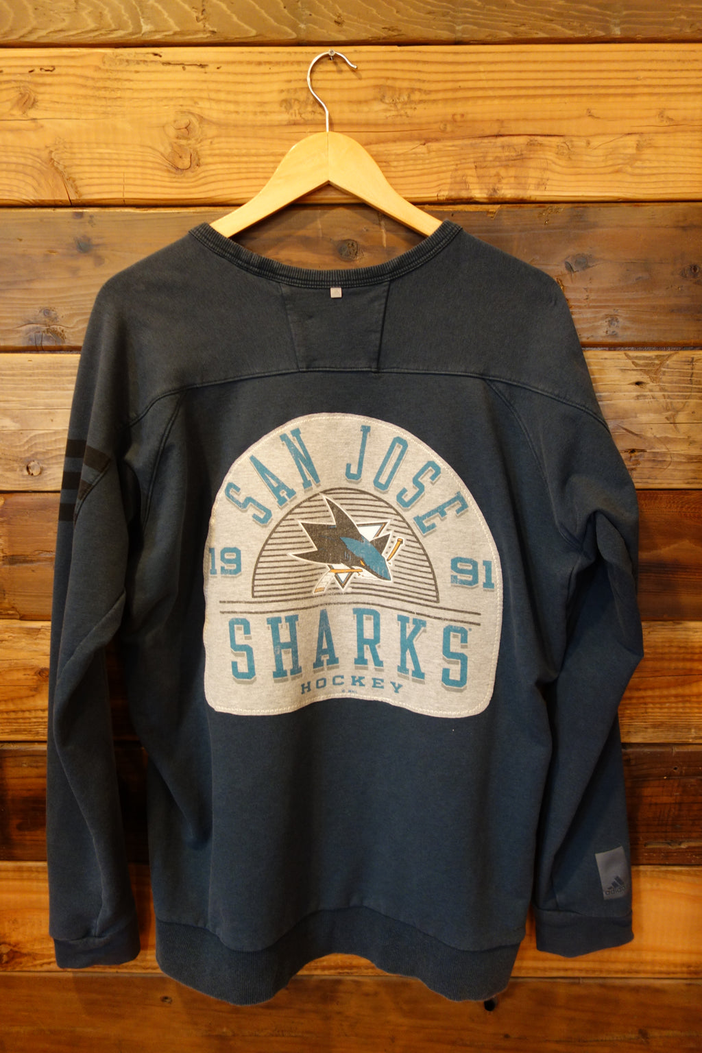 San Jose Sharks one of a kind Adidas vintage sweatshirt 