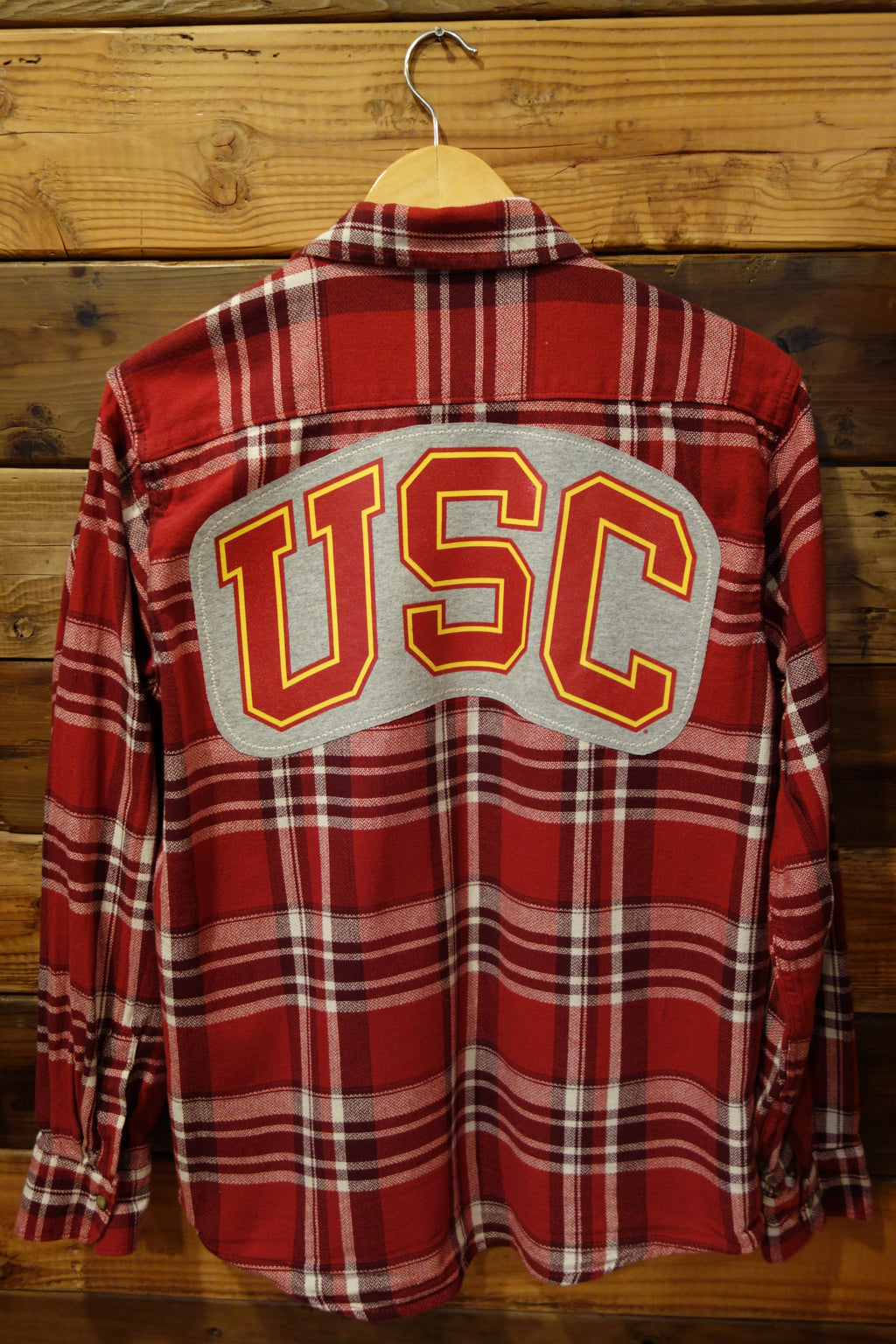 USC one of a kind vibatge Wrangler flannel shirt 