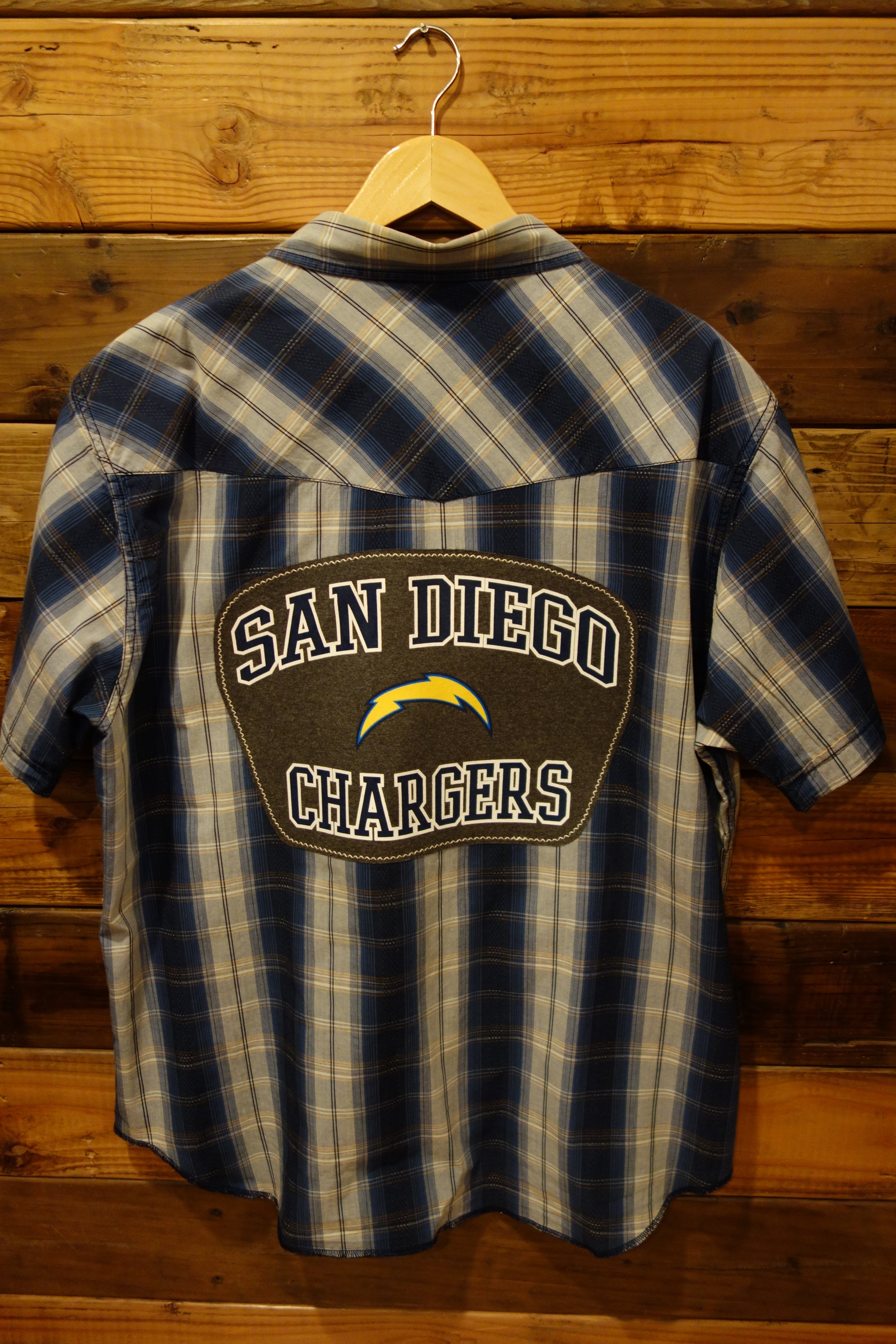 San Diego LA Chargers one of a kind Levi's western shirt