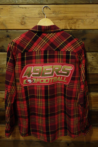 San Francisco 49ers Football one of a kind vintage Sears Roebuck vintage flannel shirt 