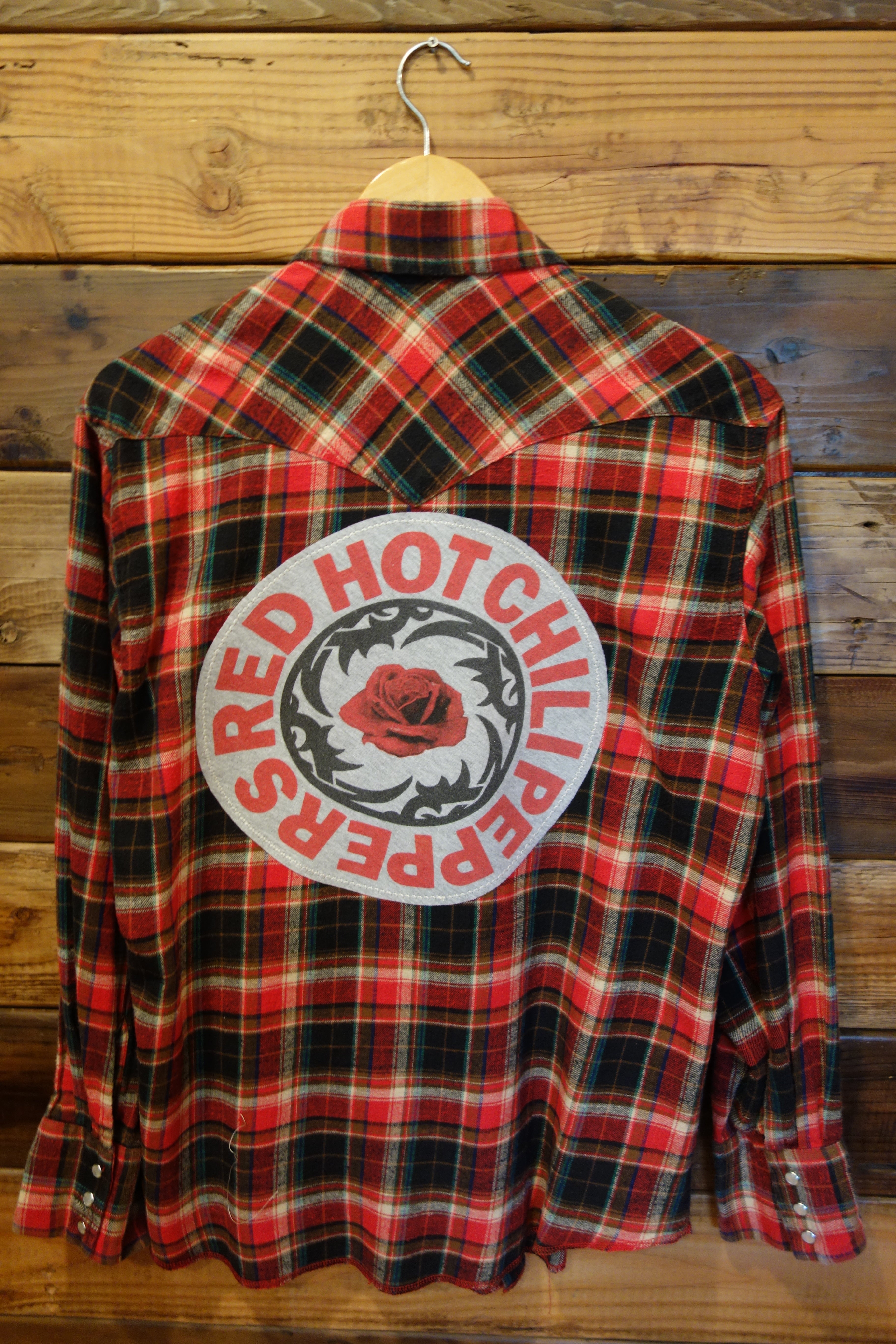 Red Hot Chili Peppers one of a kind vintage Wrangler flannel 