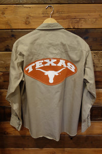 University of Texas Longhorns one of a kind vintage Wrangler western denim shirt 