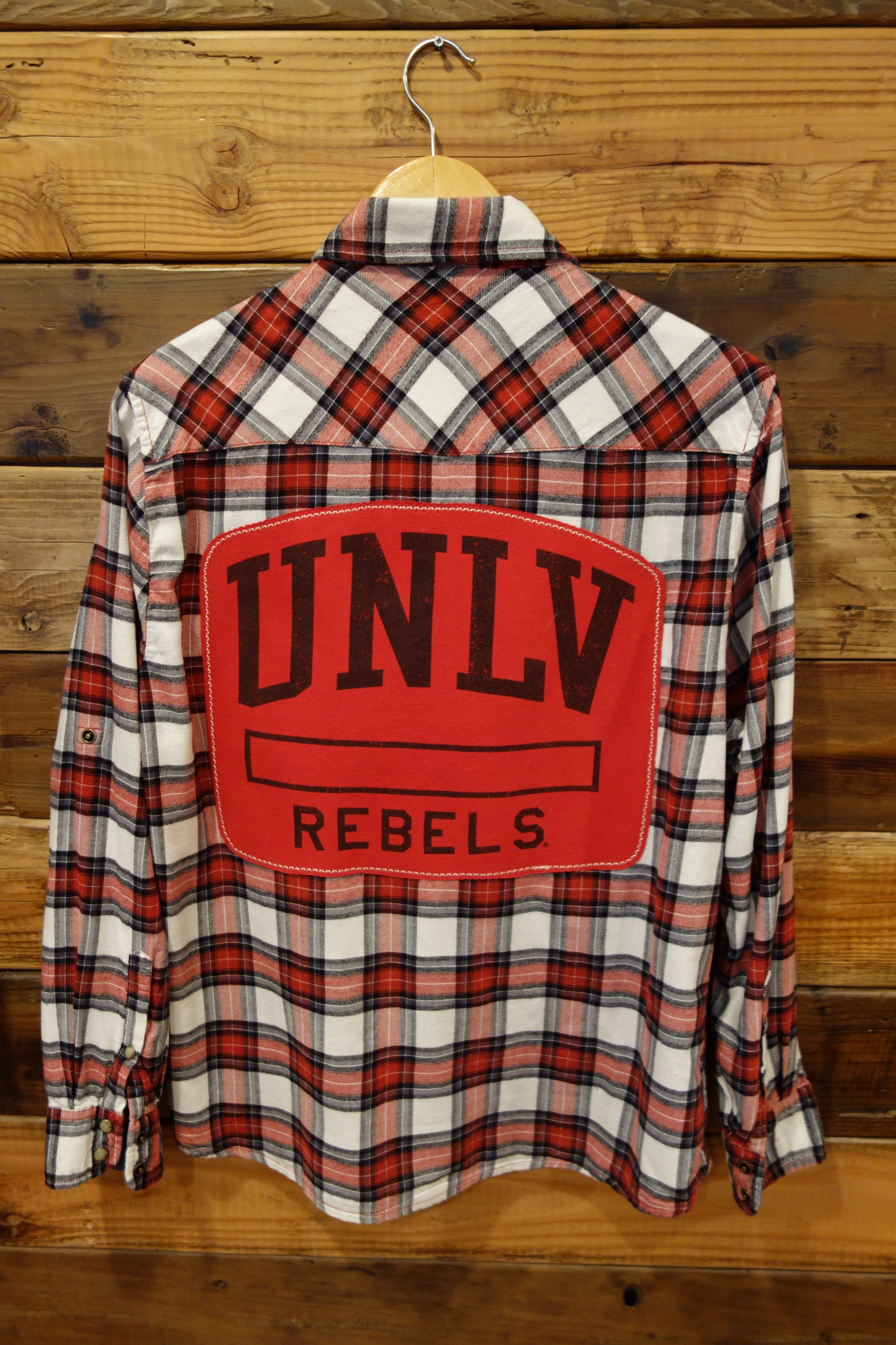 UNLV Rebels Las Vegas one of a kind Jach's Girlfriend vintage flannel shirt 