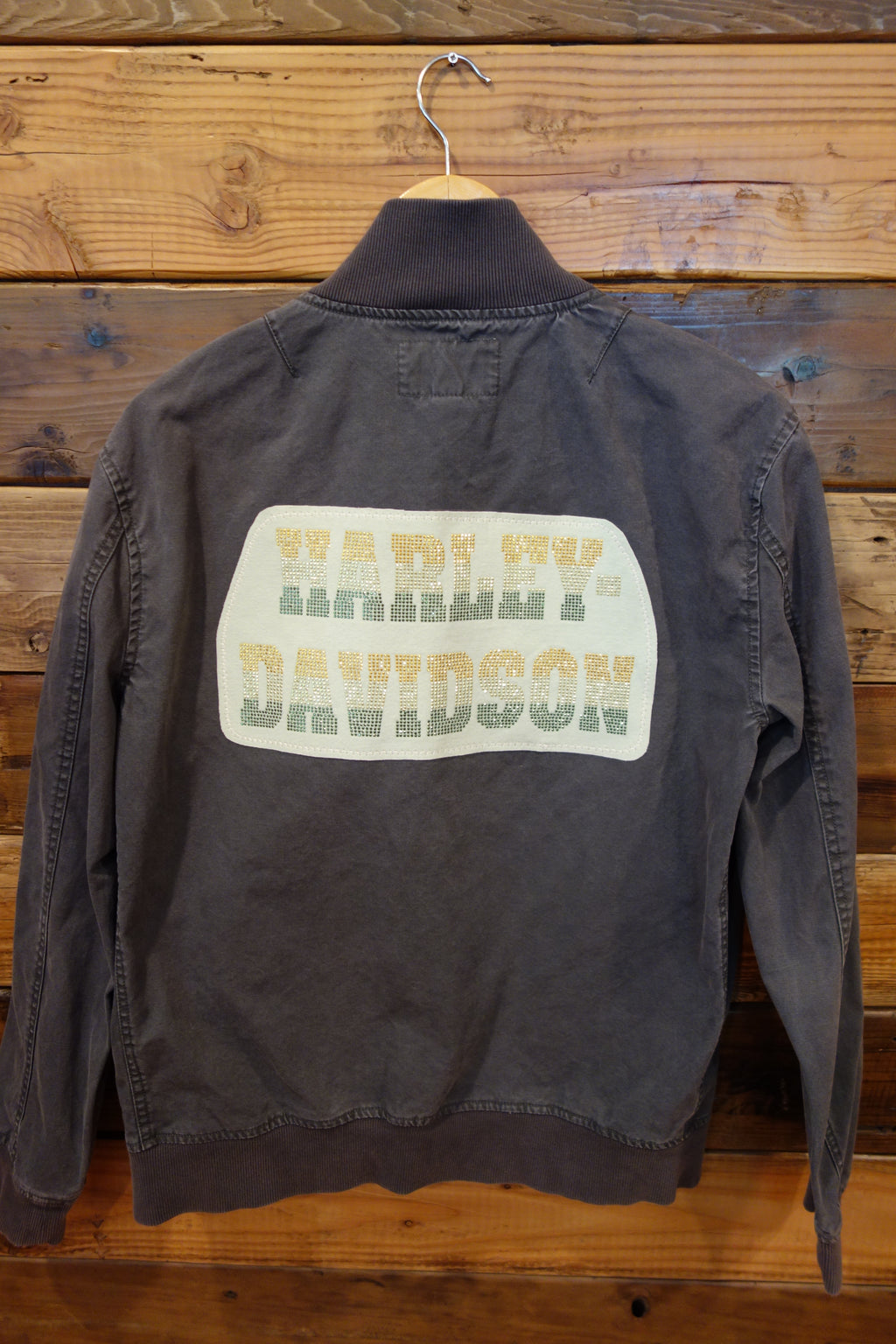 Harley Davidson one of a king vintage Converse bomber jacket
