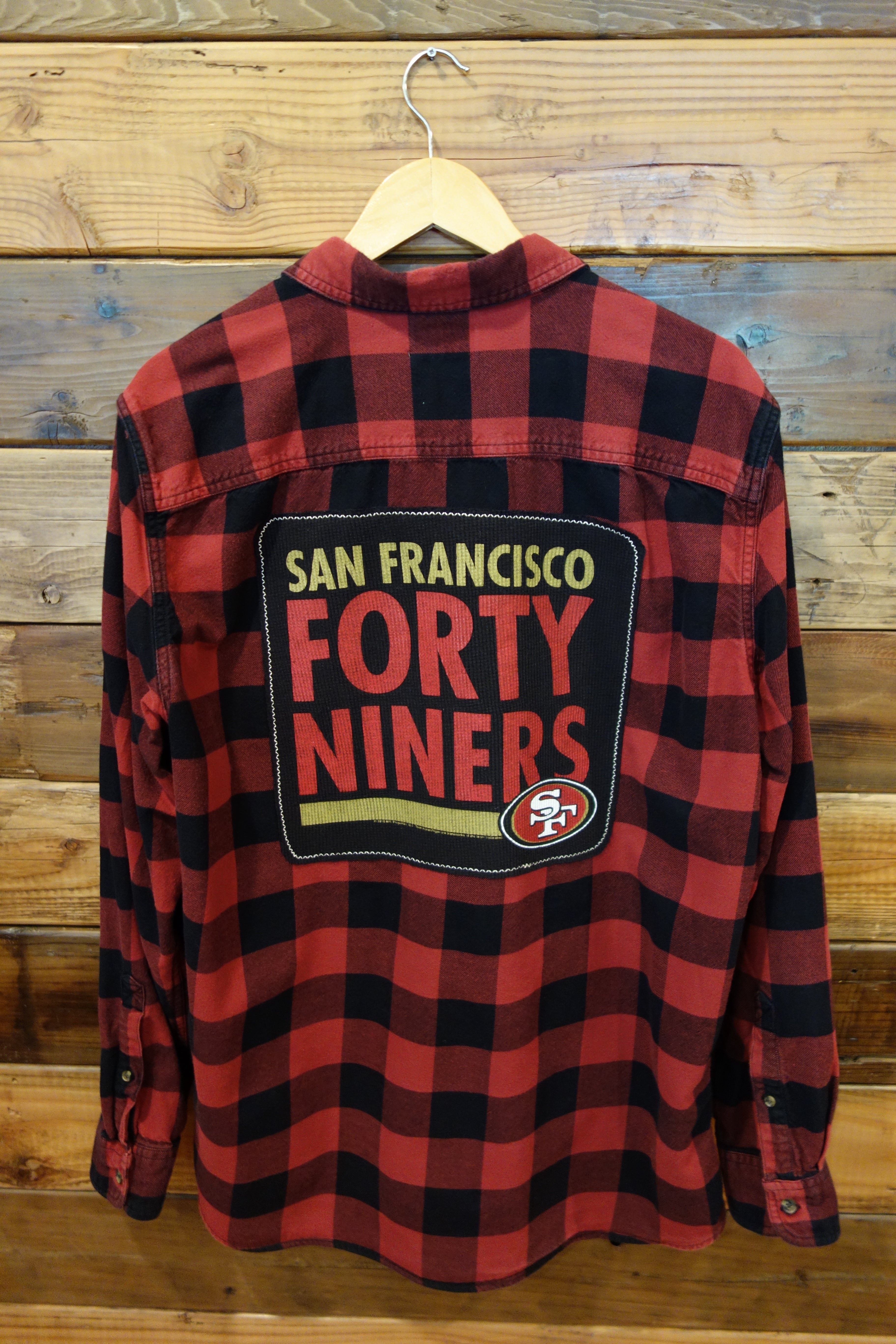 San Francisco 49ers one of a kind lumberjack flannel shirt Timberland