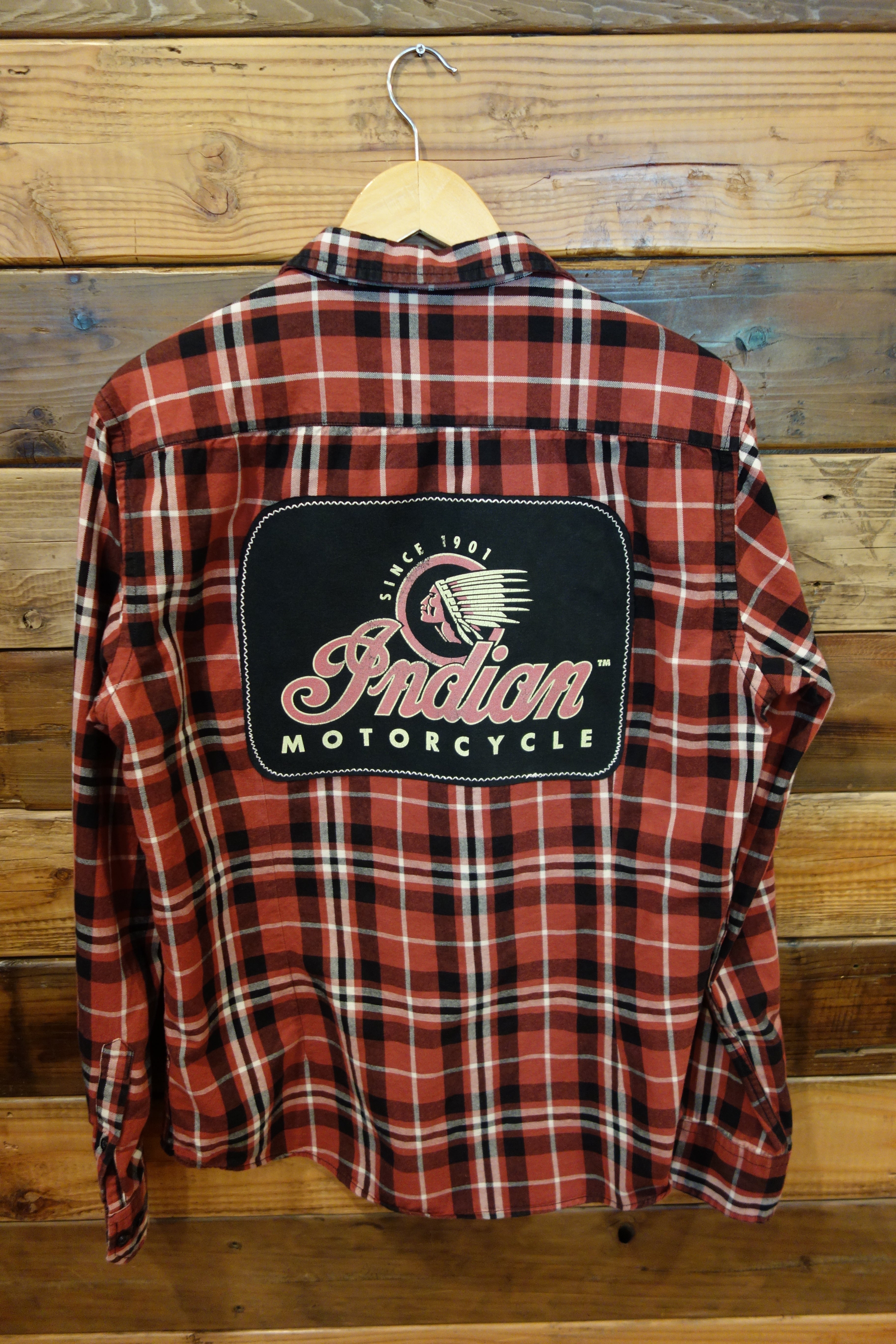 Benetton vintage one of a kind plaid, Indian Motorcycle