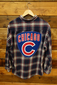 Chicago Cubs one of a kind vintage Weatherproof flannel shirt