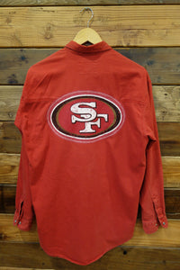 Vintage Levi's jean shirt, one of a kind, San Francisco 49ers