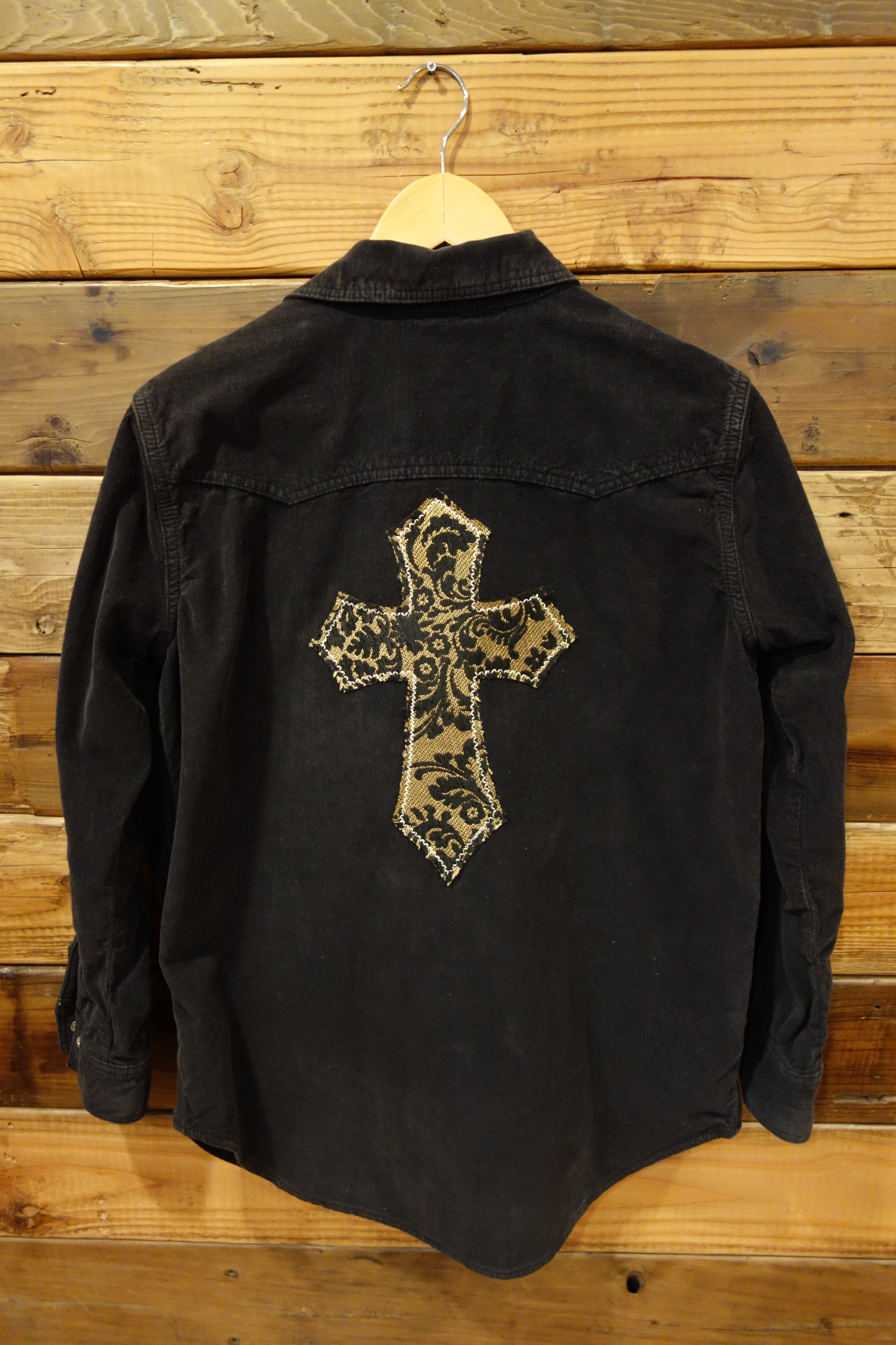 one of a kind vintage moto shirt, jacket Topshop, cross