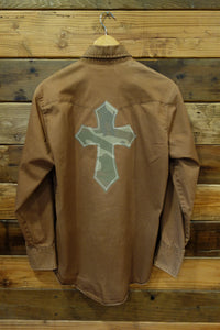 Wrangler one of a kind western shirt, camo cross