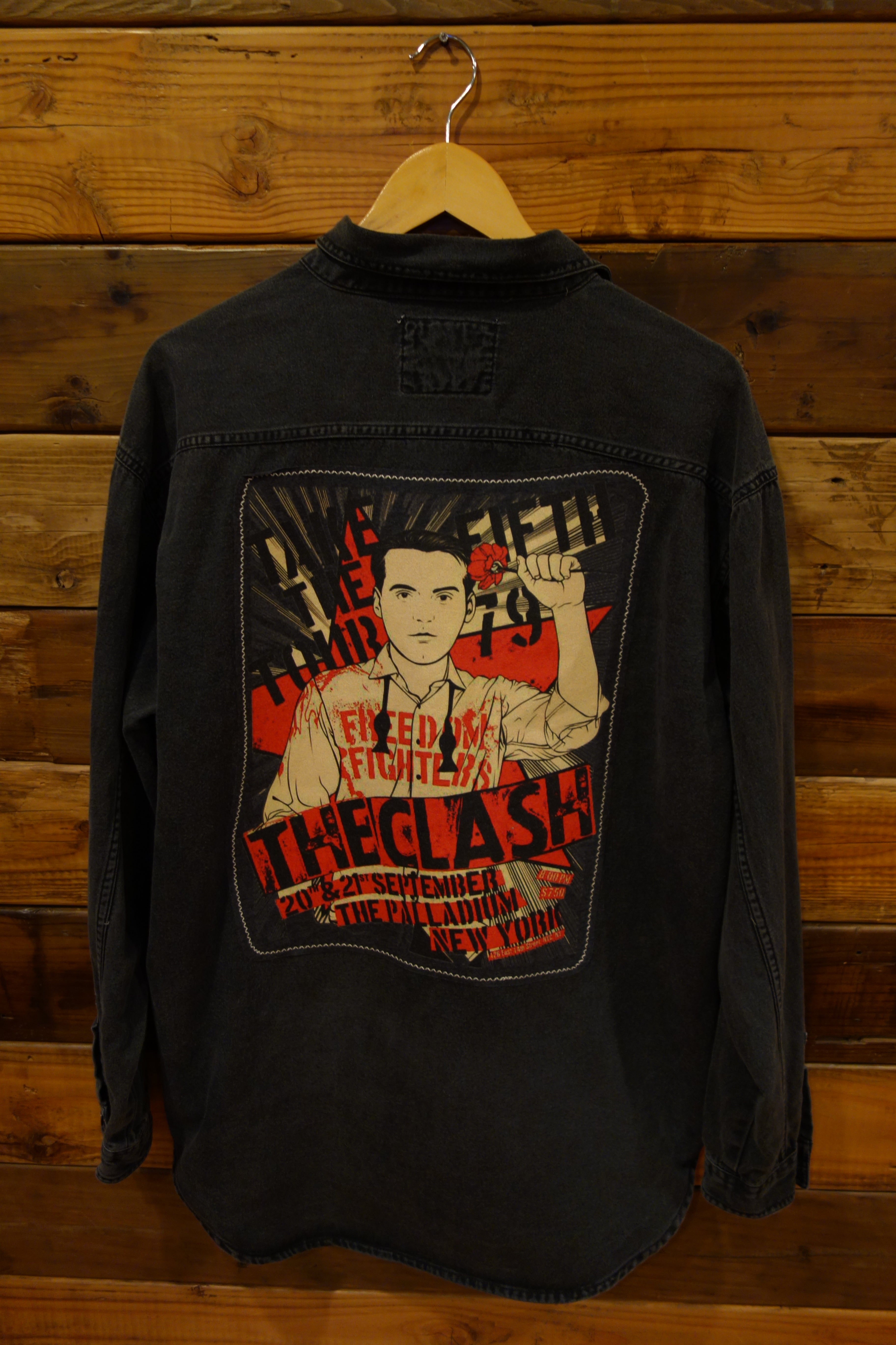 Vintage Levi's denim shirt, one of a kind, the Clash