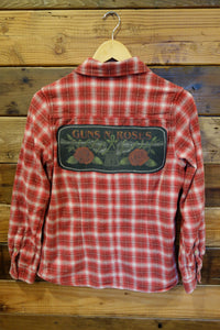 Garmicci vintage flannel, one of a kind, Guns N' Roses vintage tee