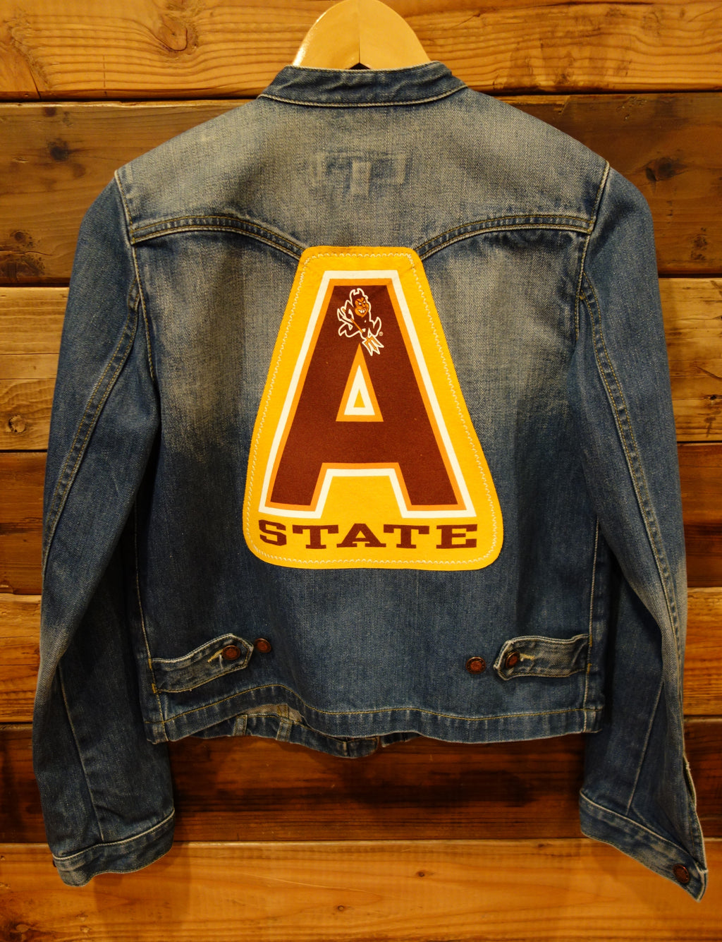 Vintage Earl Jean jacket, ASU tee