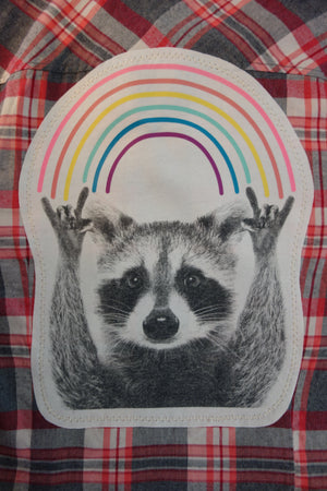Raccoon and a Rainbow (Women's - Size M)