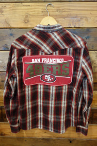 Salt Valley Western custom flannel, San Francisco 49ers tee