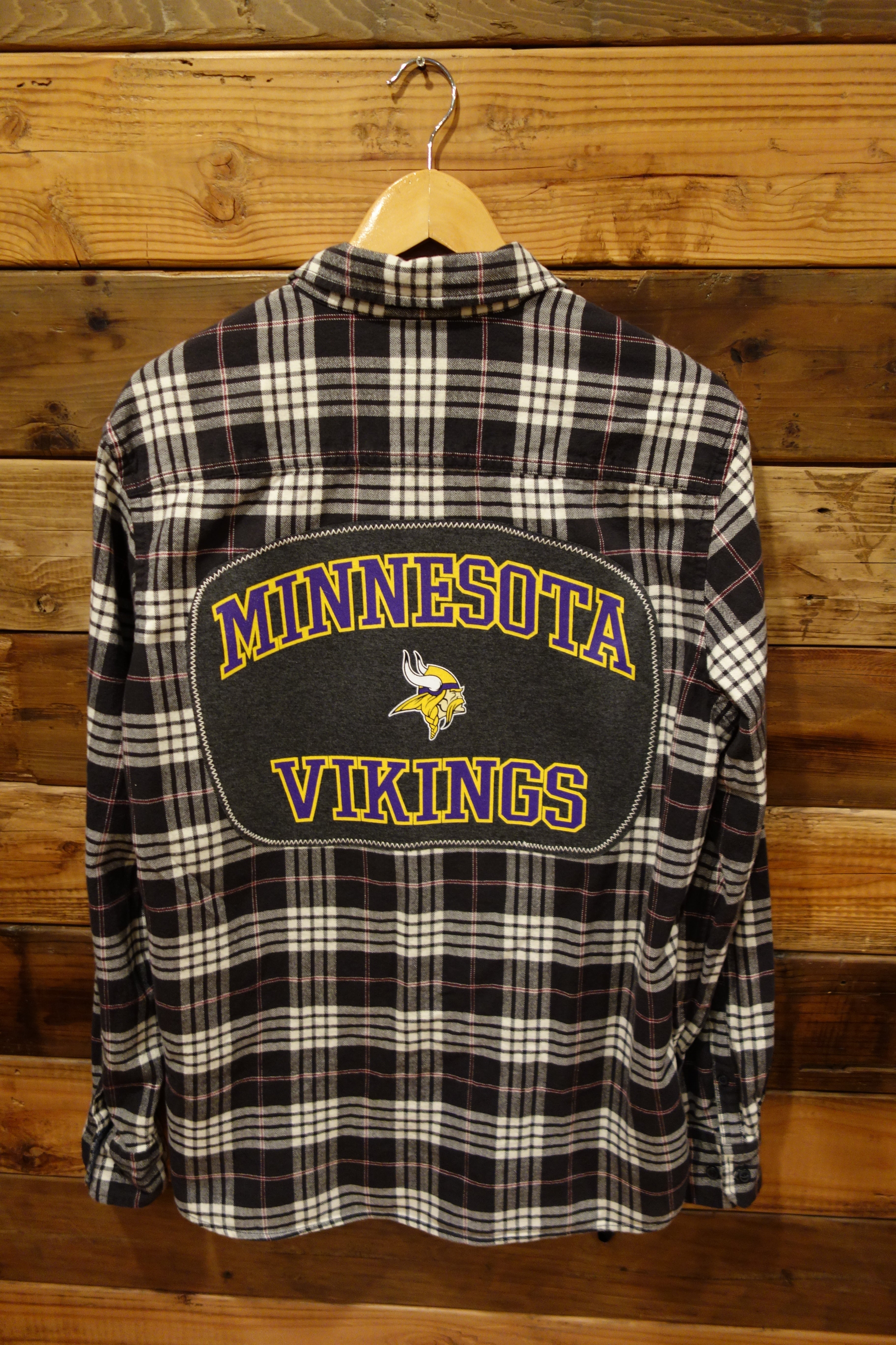 Minnesota Vikings, Wallen & Bros custom flannel, one of a kind
