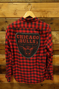Chicago Bulls one-of-a-kind sweats, J. Crew vintage custom flannel