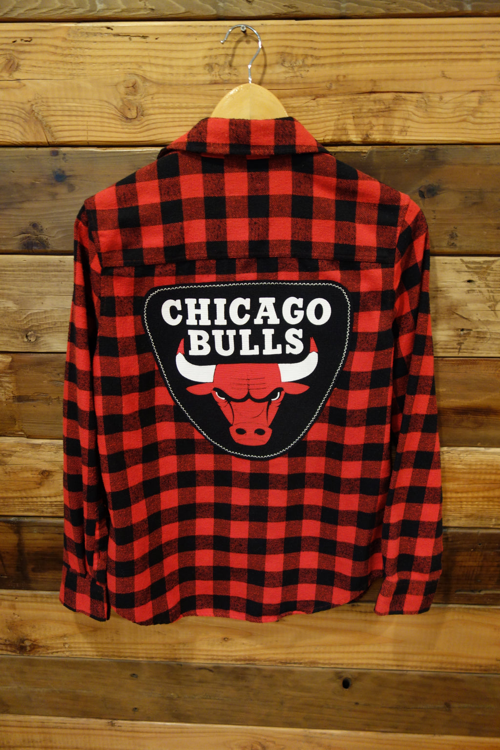 Chicago Bulls one of a kind custom Jachs lumberjack flannel