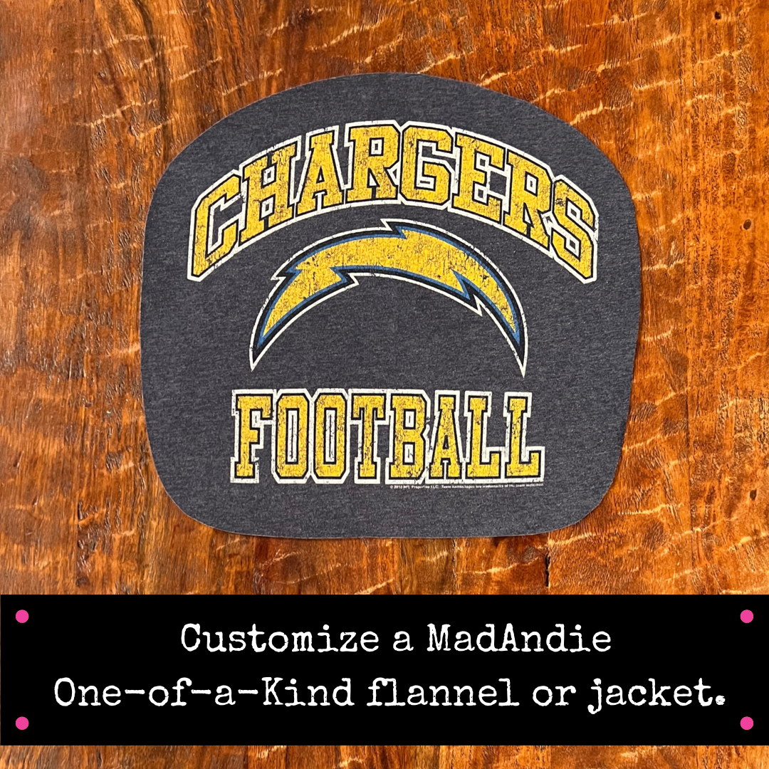 Los Angeles Chargers Football one of a kind custom men's or women's unisex shirt, jacket, flannel