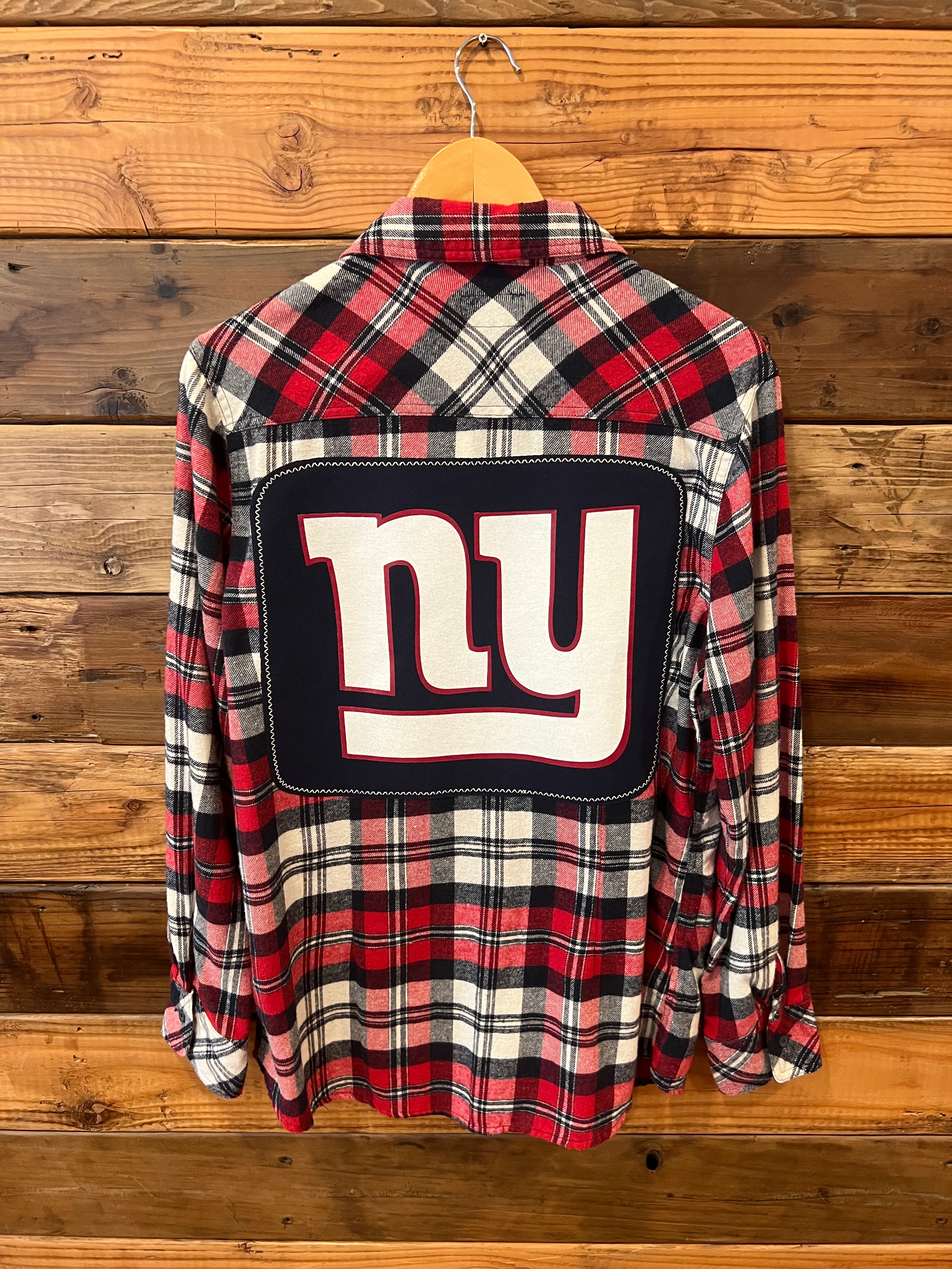 ny giants one of a kind custom ci sono plaid collection flannel