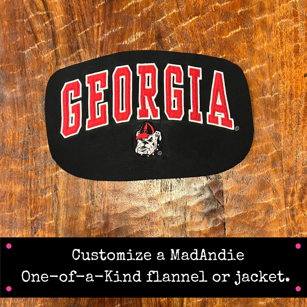 University of Georgia one of a kind men's or women's unisex shirt, jacket or flannel