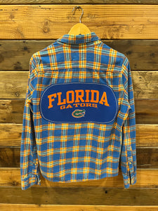 University of Florida Gators one of a kind custom vintage Hollister flannel