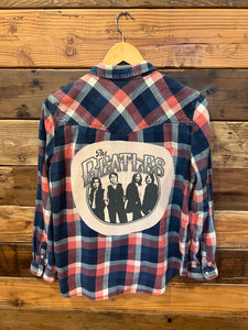 The Beatles band pic one of a kind MadAndie custom American Eagle flannel