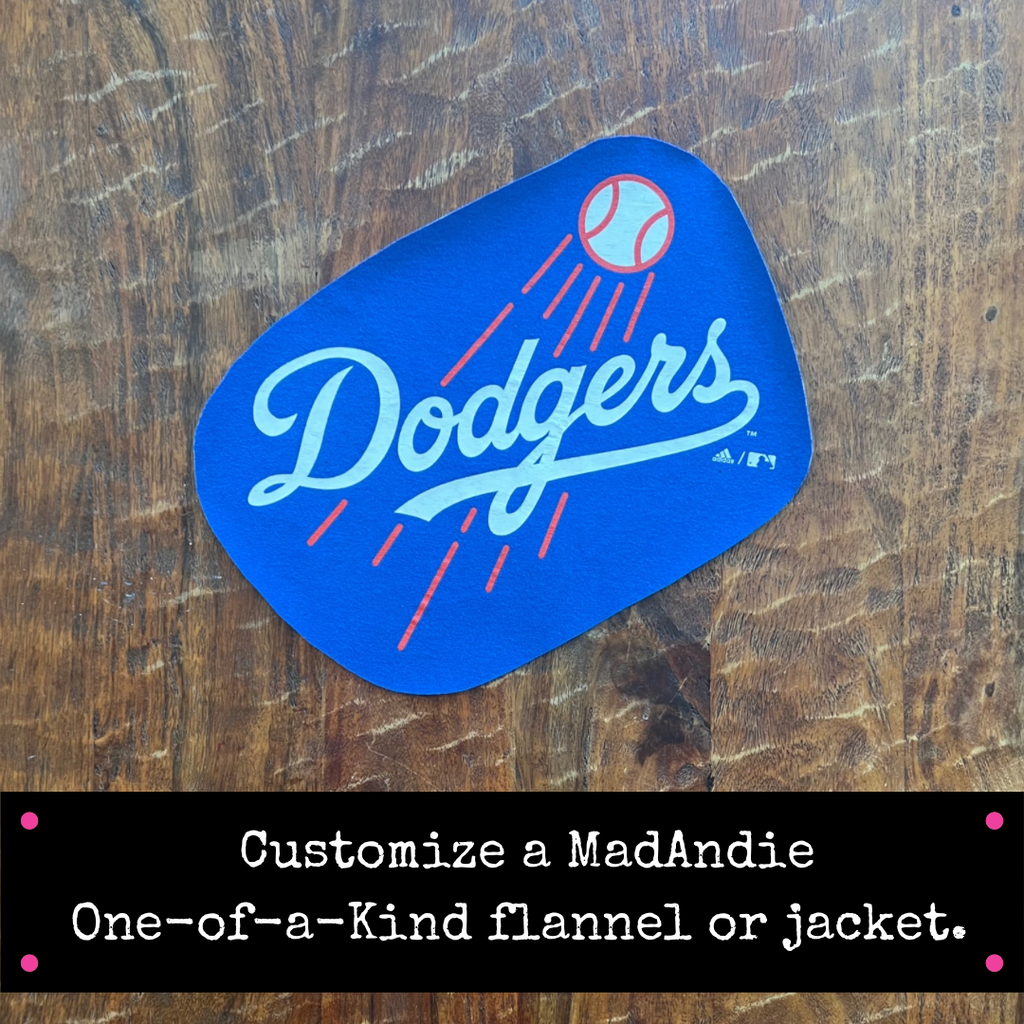 LA Dodgers one of a kind MadAndie custom shirt, flannel, jacket